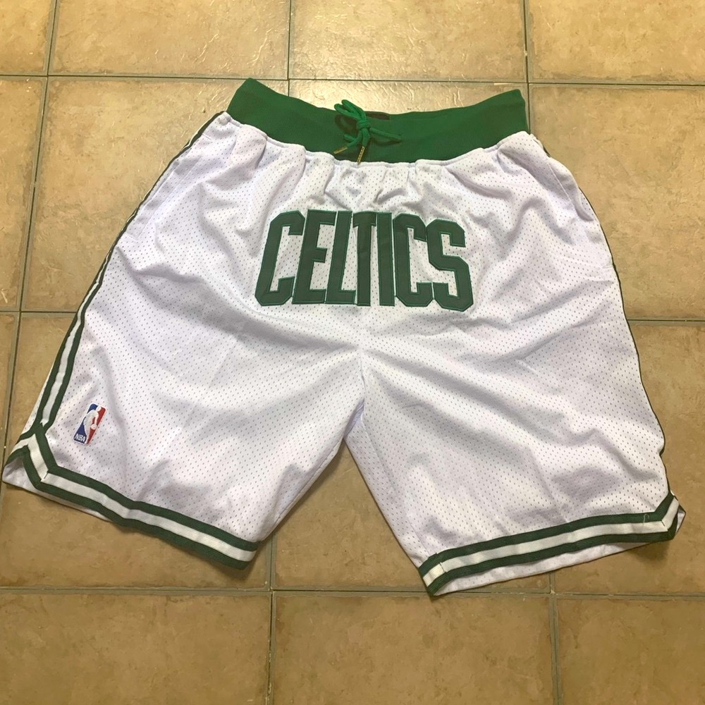 Brand New NBA Boston Celtics Embroidered Shorts
